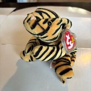 Ty Beanie Babies Stripes the Bengal Tiger Rare Retired Vintage 1995 Tag Errors